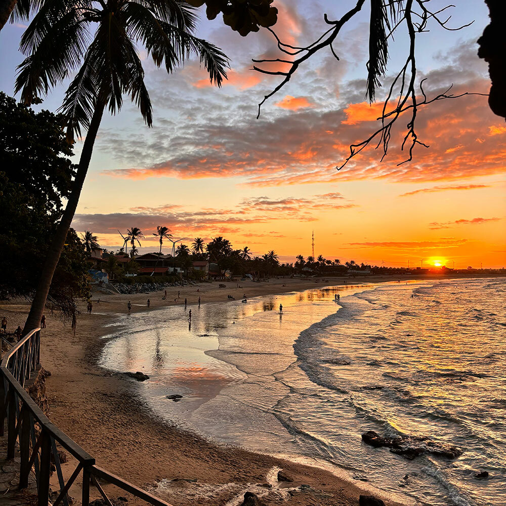 atardecer en las playas de taiba